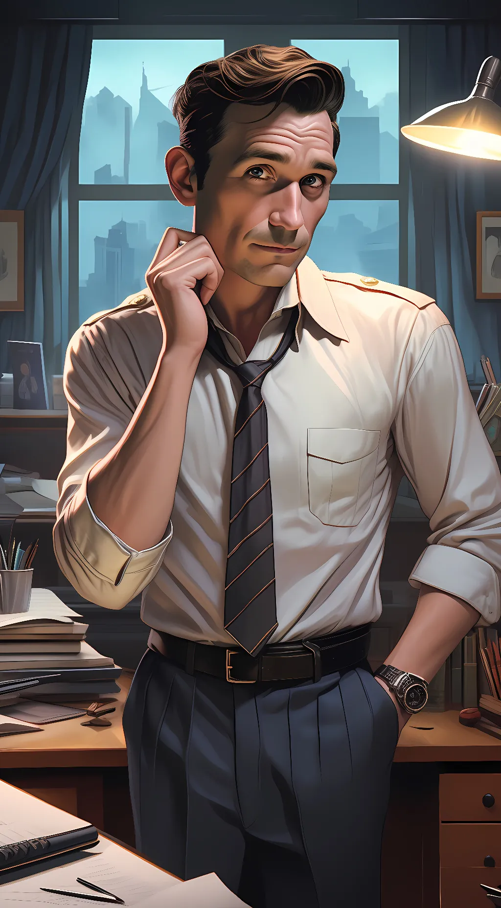 ai character: Matt Gibson  background