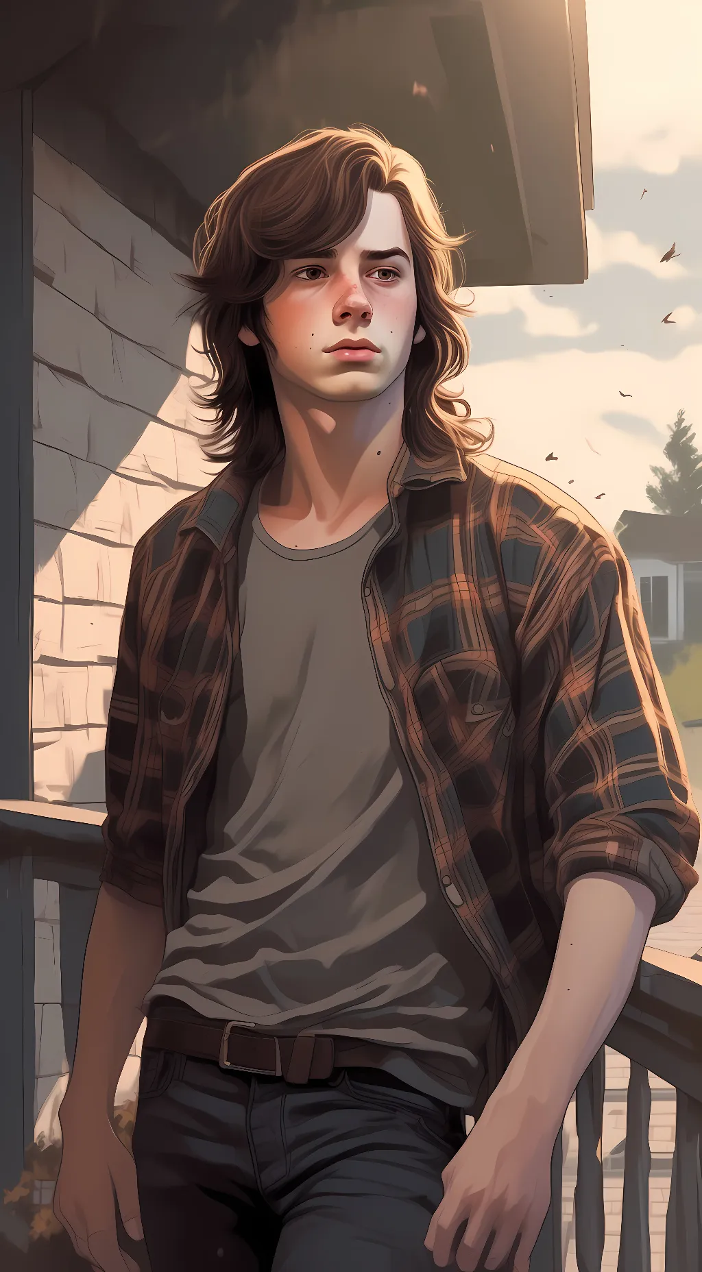 ai character: Carl Grimes background