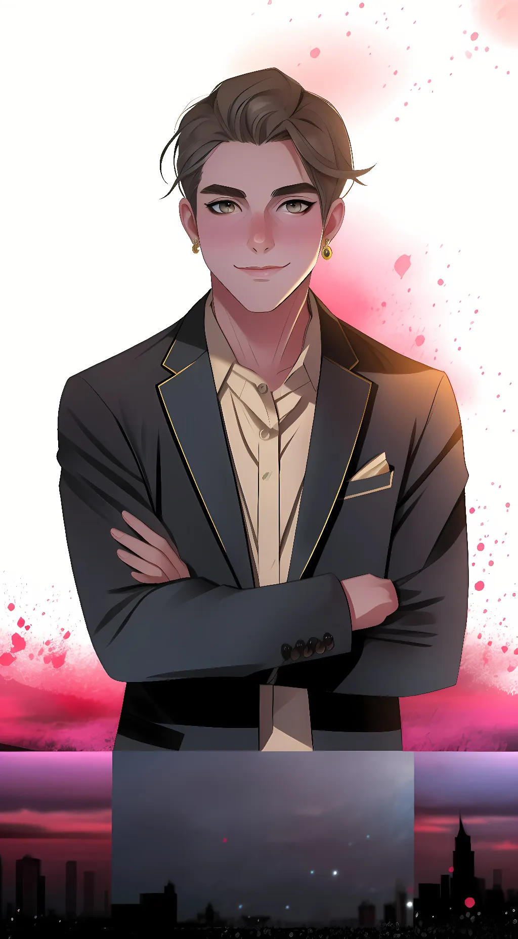 ai character: morse code  background