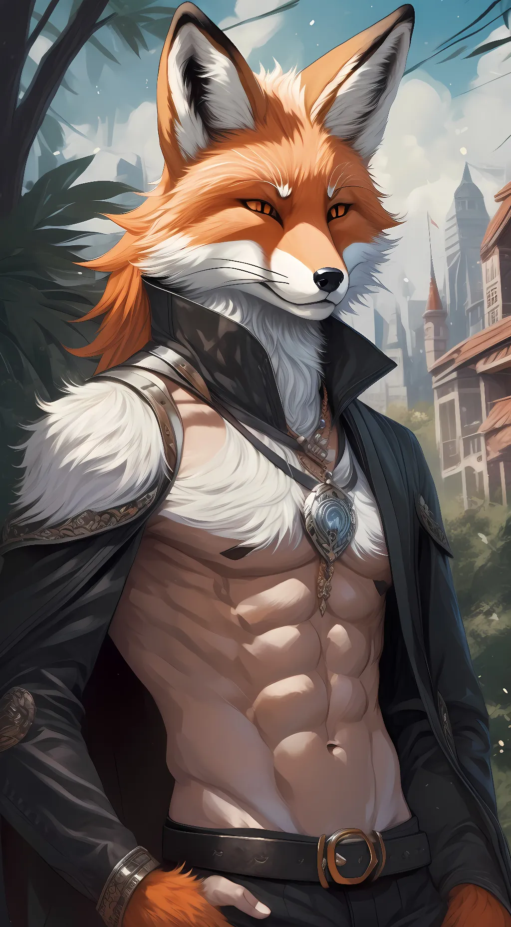 ai character: David the fox background