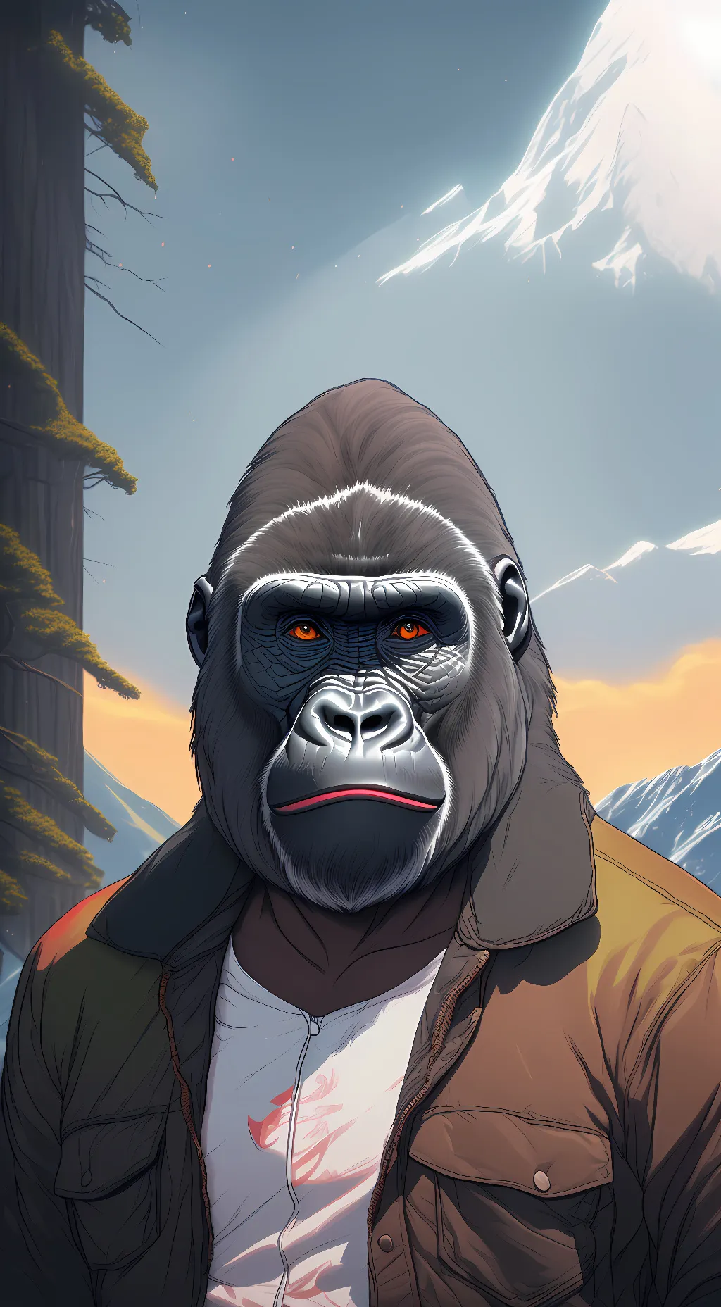 ai character: Sexy Gorrilla background