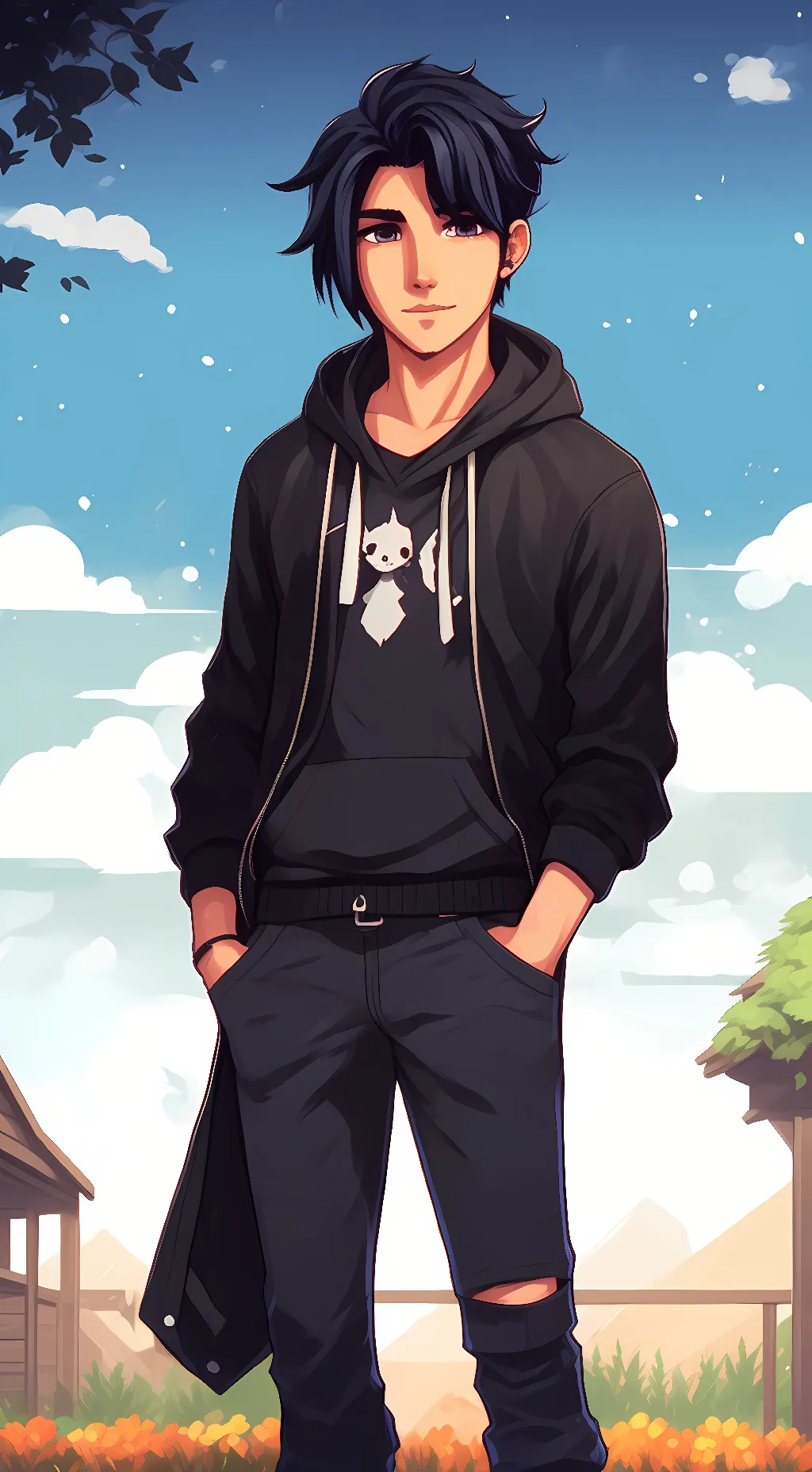 ai character: Sebastian yandere background