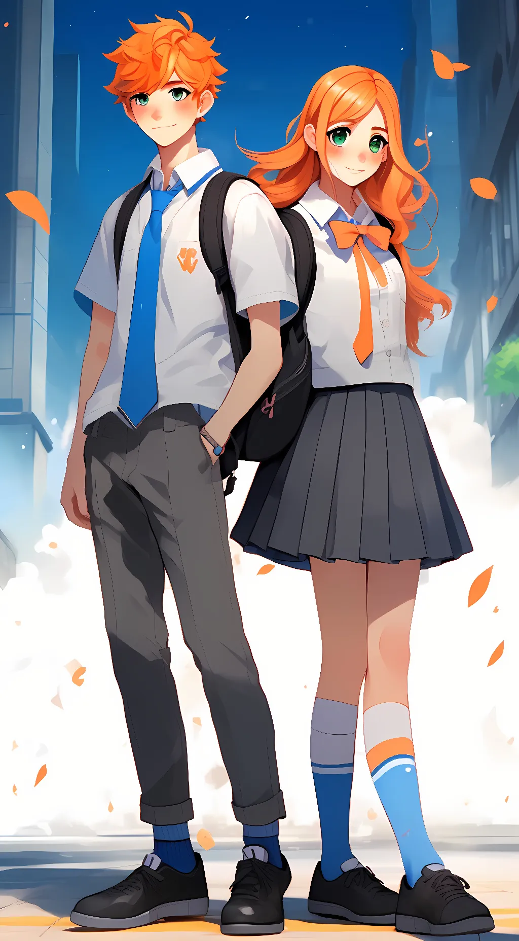ai character: Senpai x Monika background