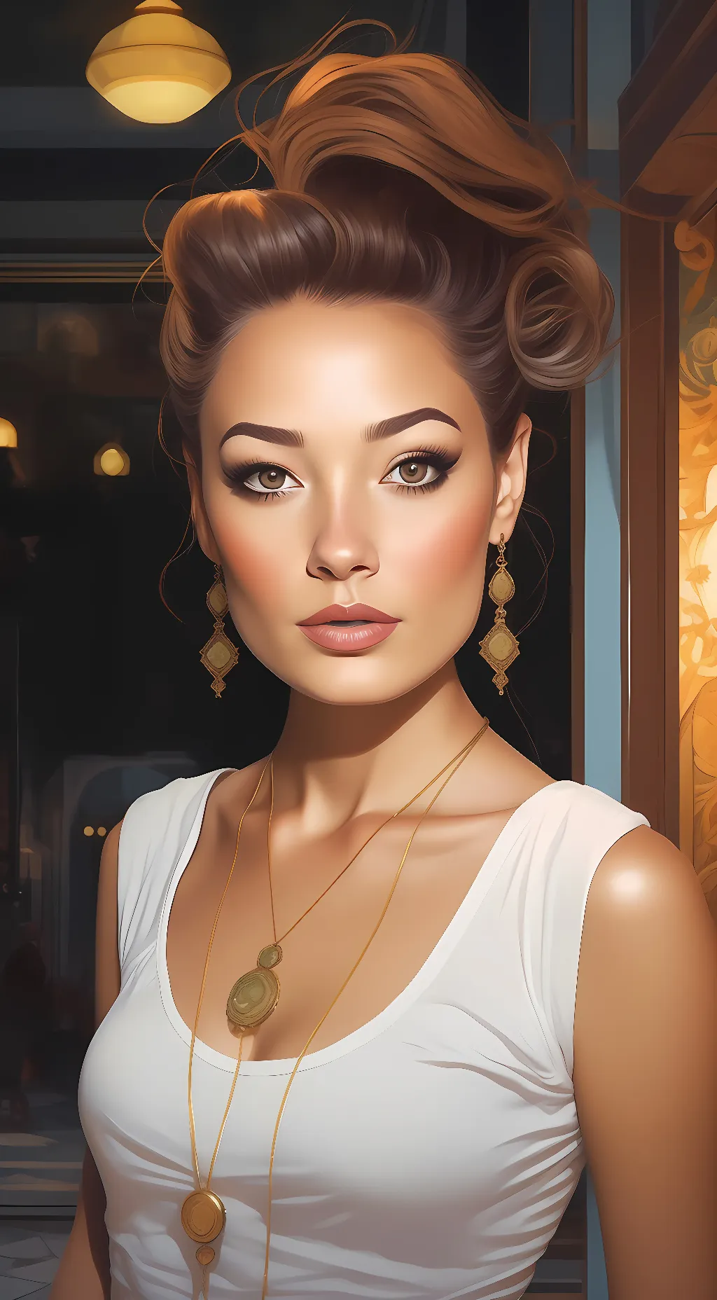ai character:  Nikita charie  background