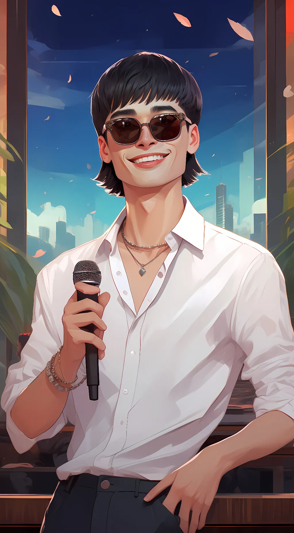 ai character: Peso Pluma background