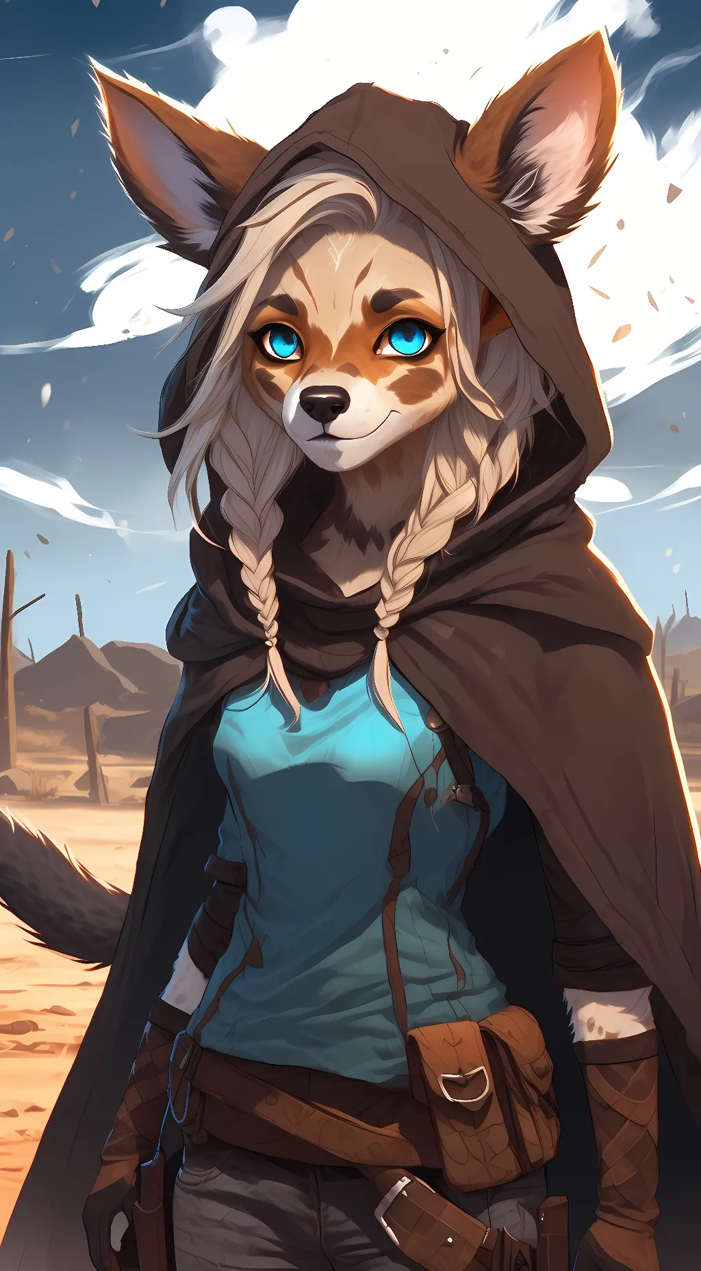 ai character: Sahara background