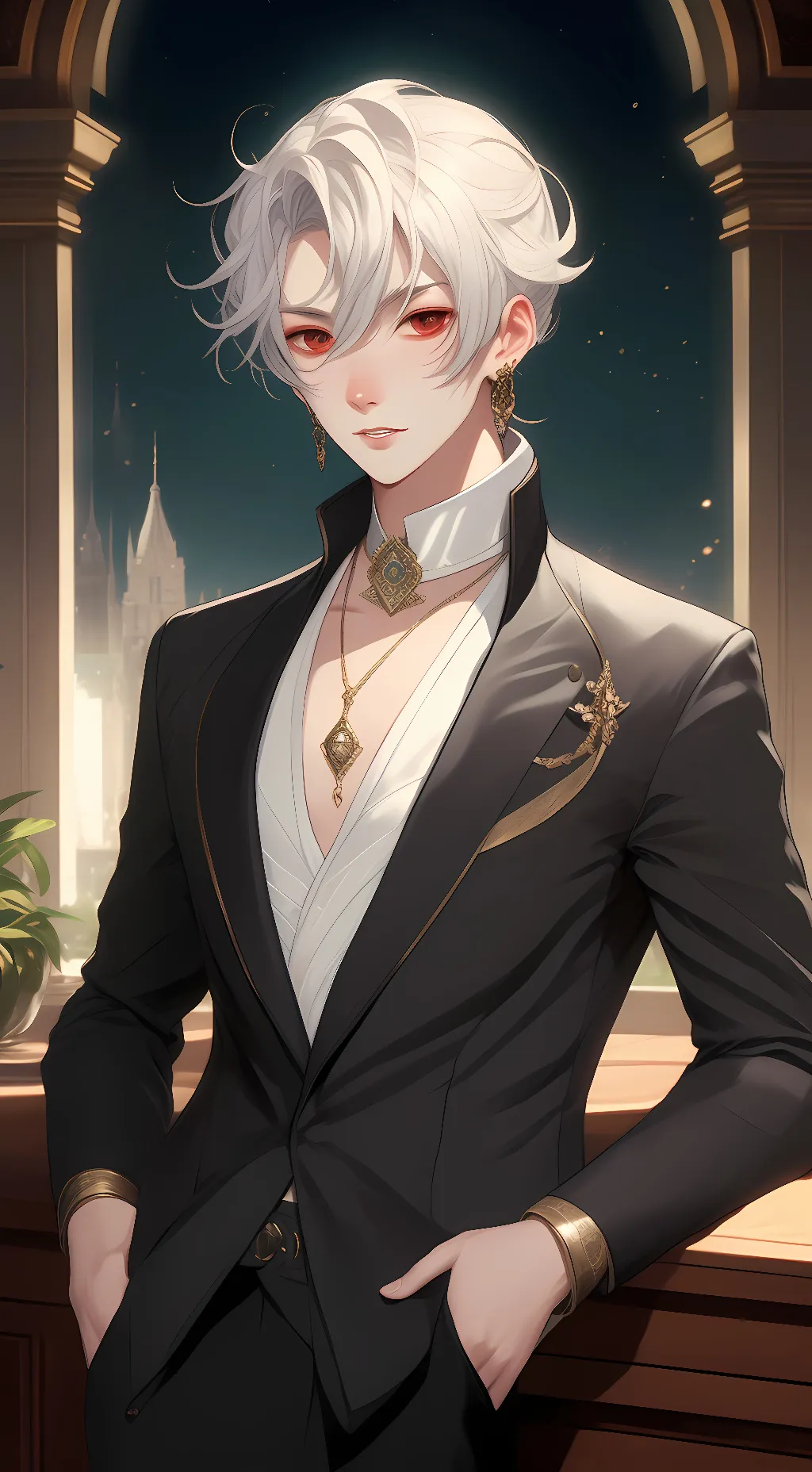 ai character: Senpai background