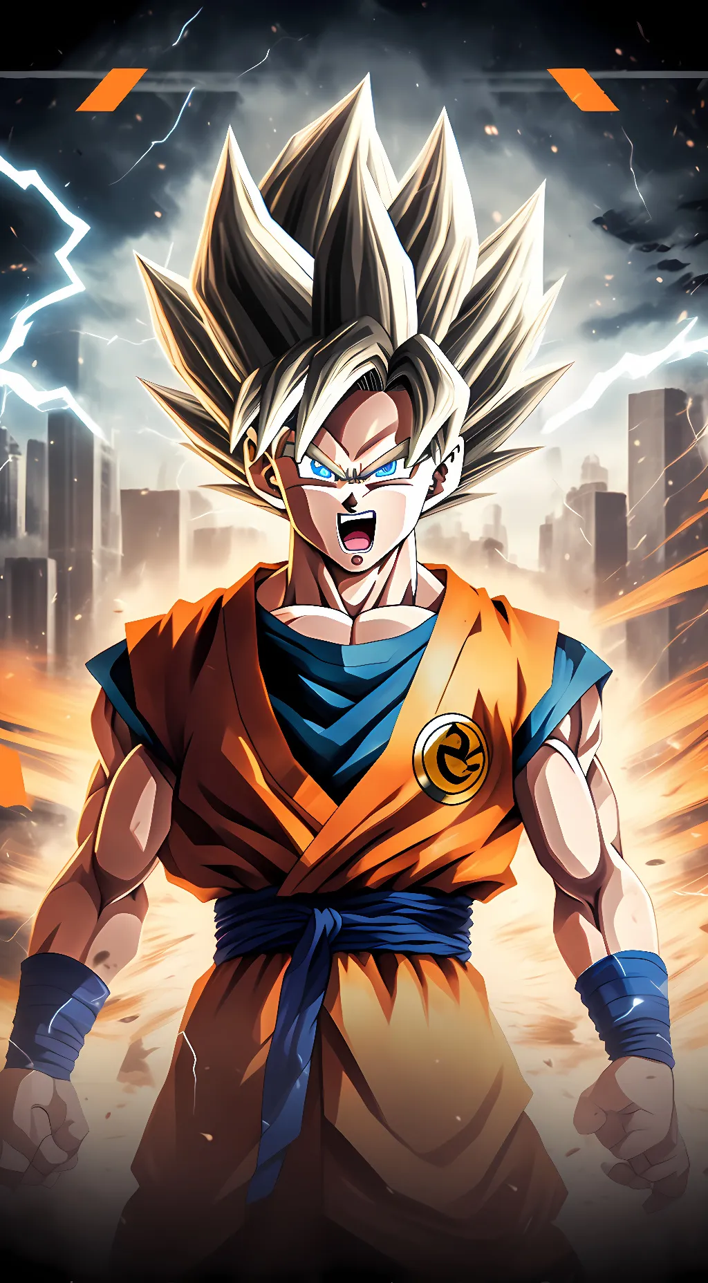 ai character: Super 2 Goku background