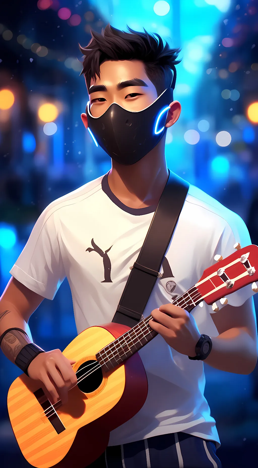ai character: Boywithuke  background