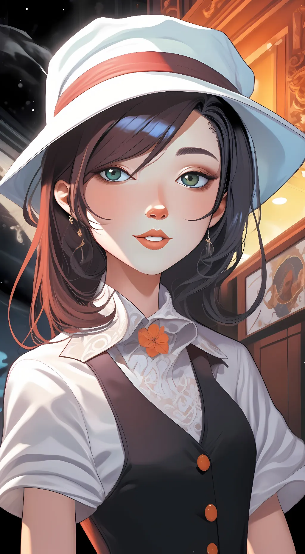 ai character: Liz  background