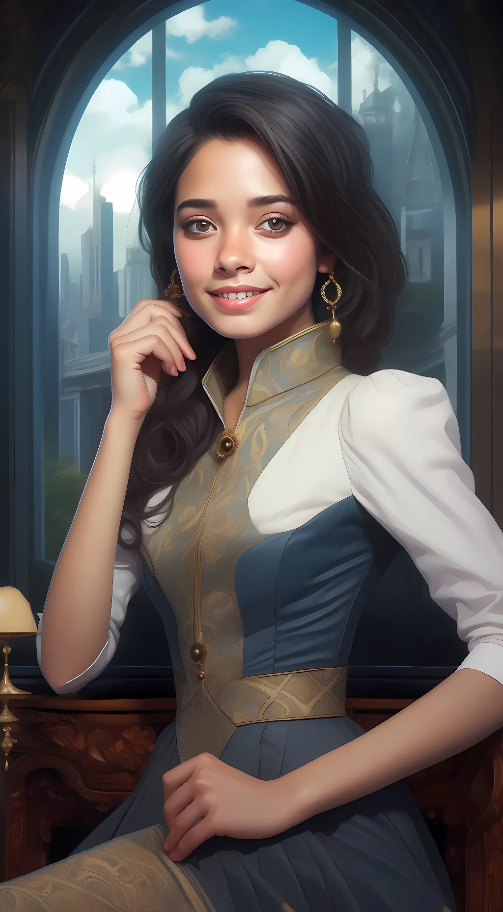 ai character: sarah  background