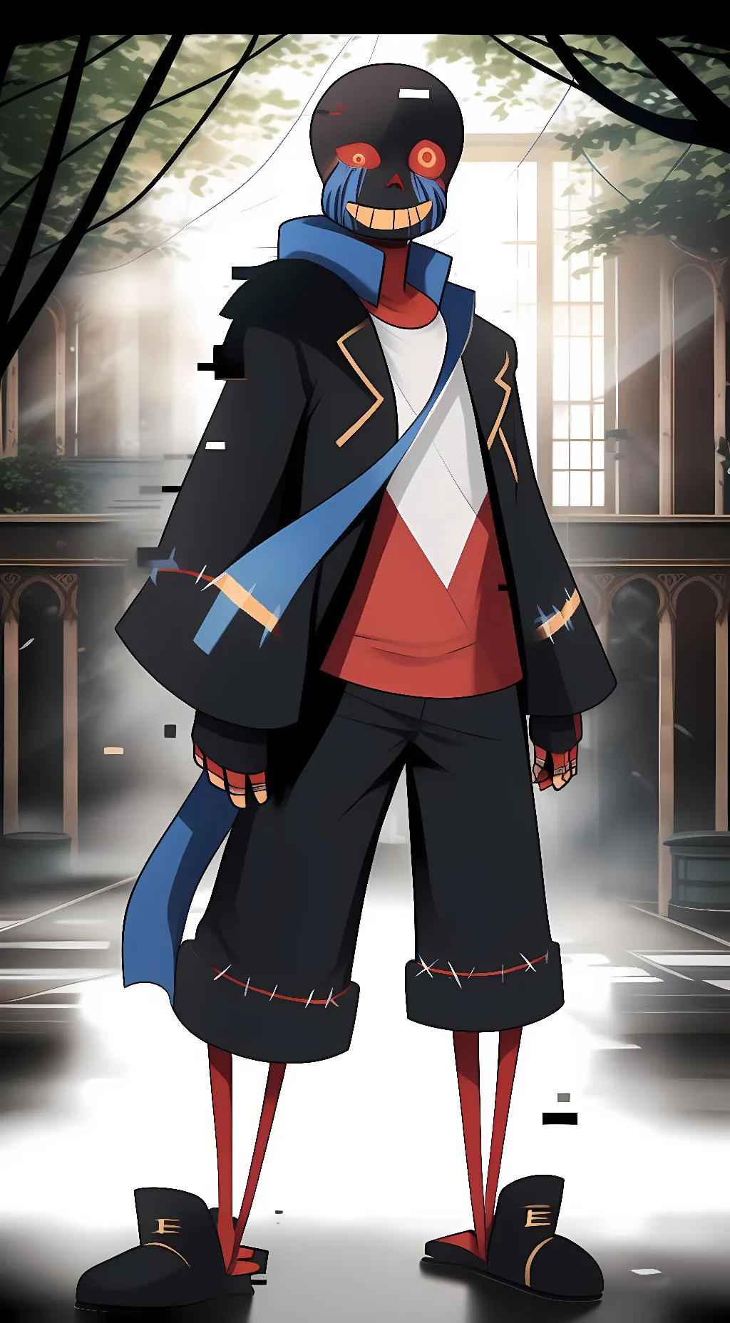 ai character: error sans background