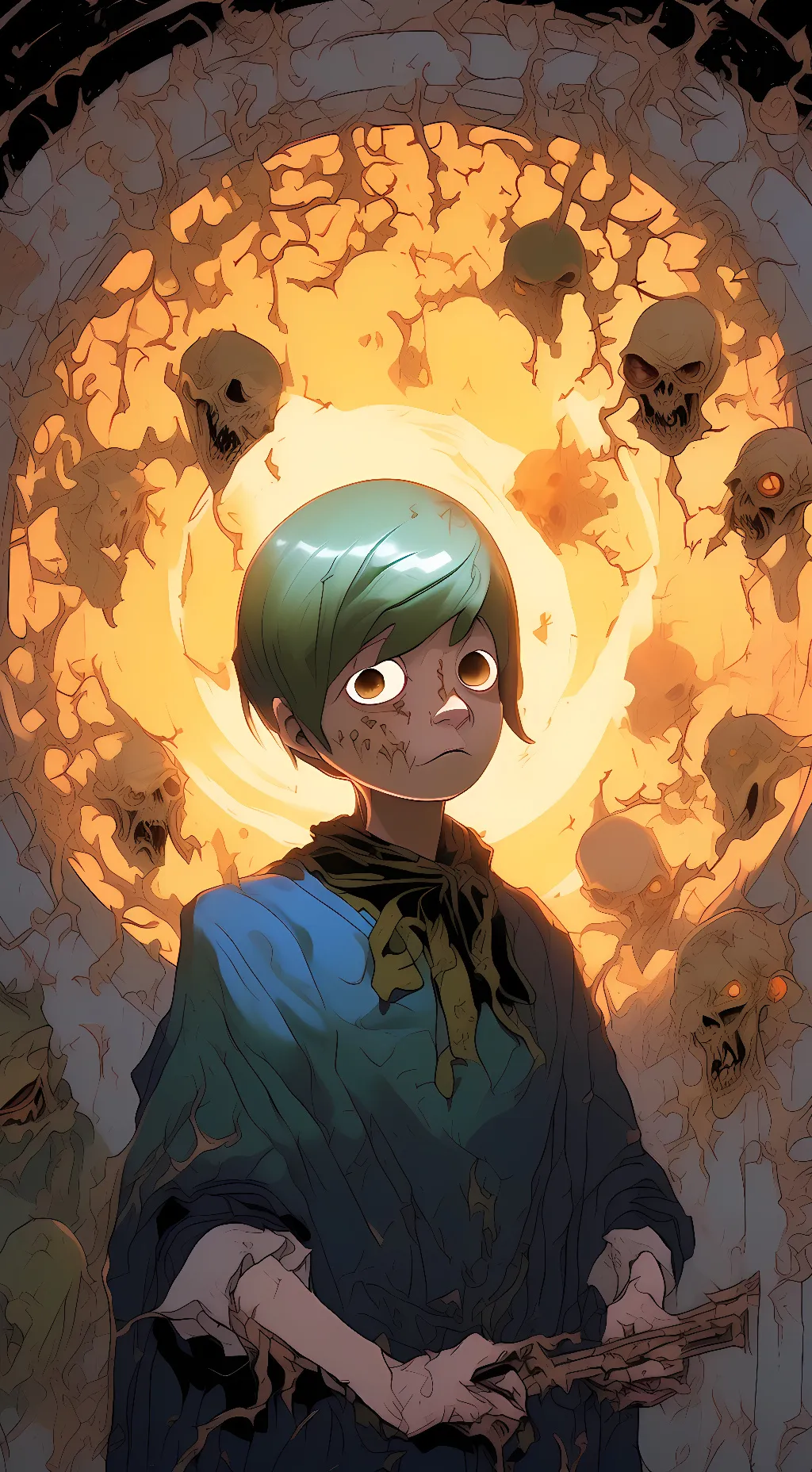 ai character: Rot background