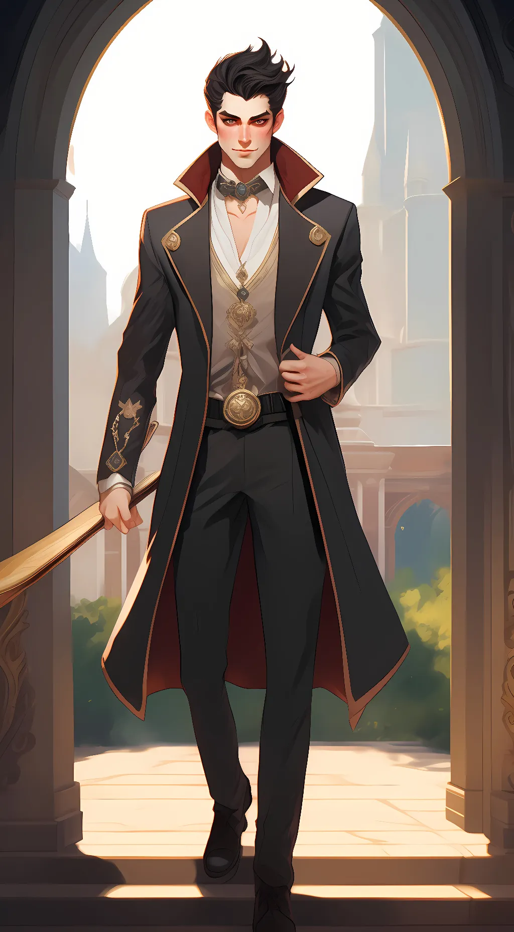 ai character: Blitzø background