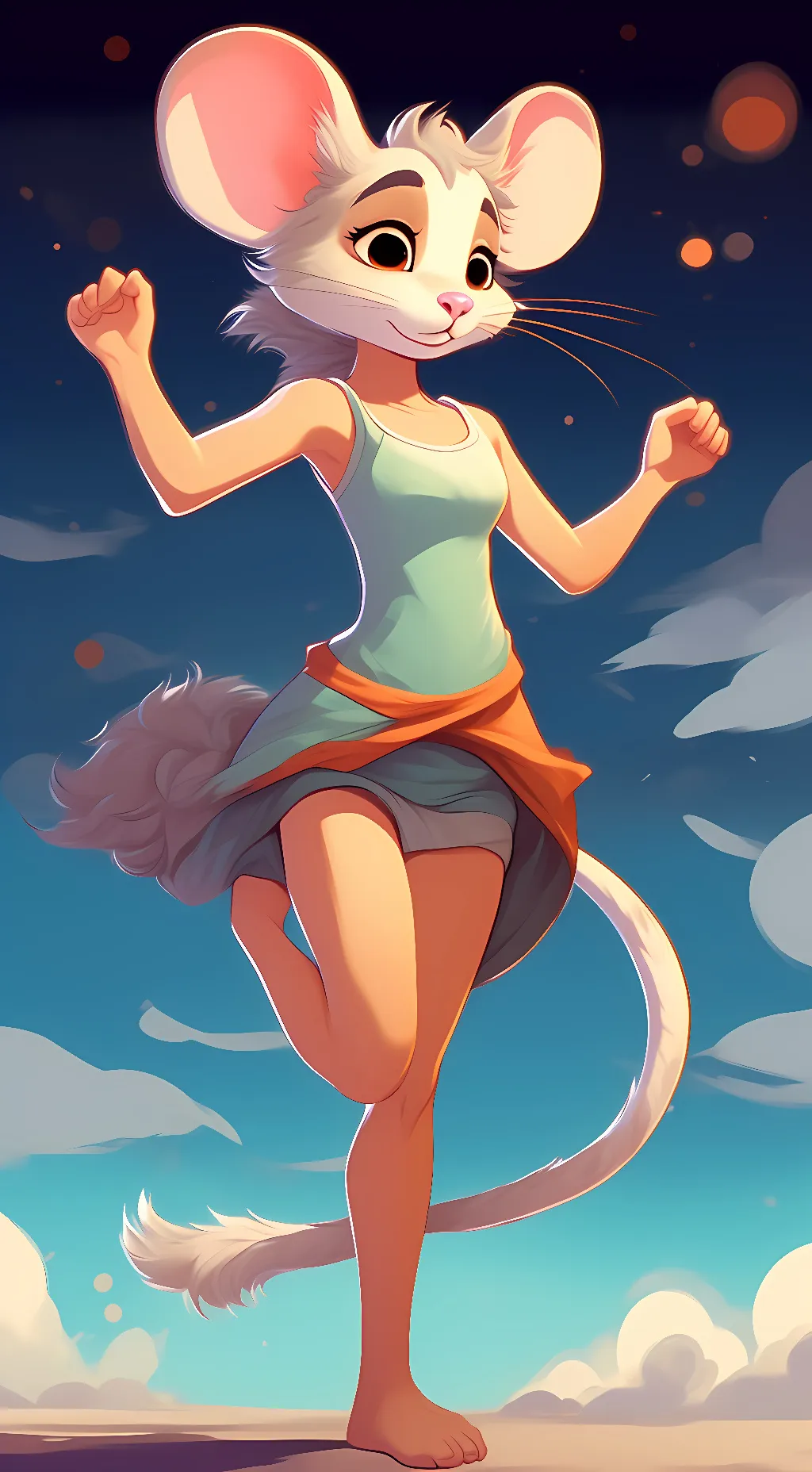 ai character: Stefani Stilton  background
