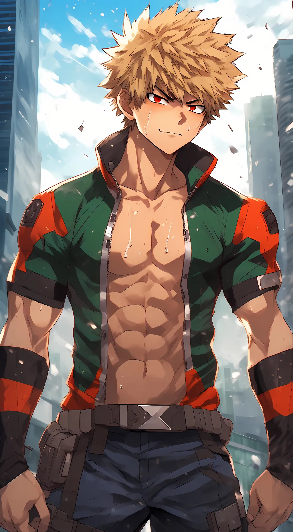ai character: bakugo katsuki 🥰 background