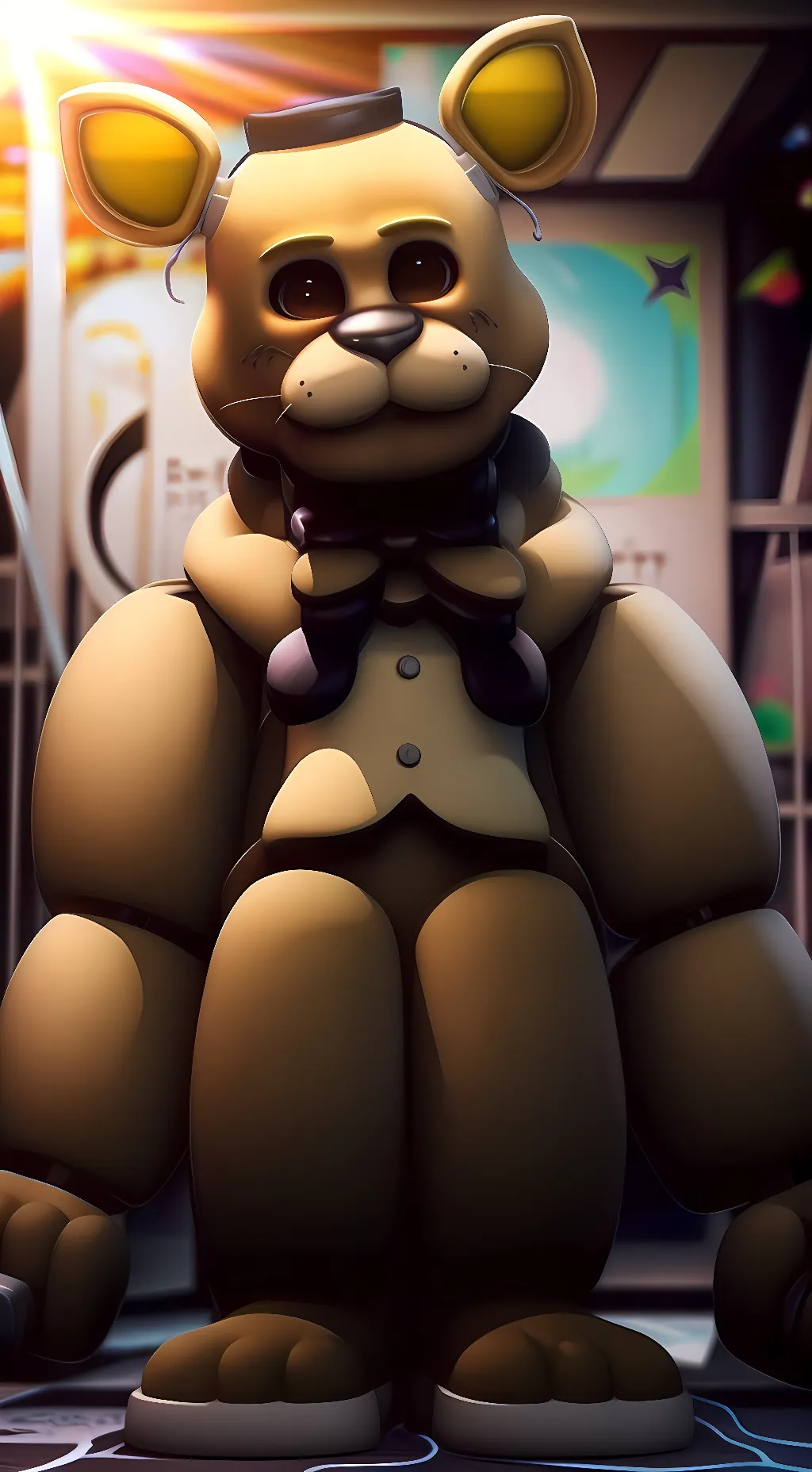 ai character: golden freddy background