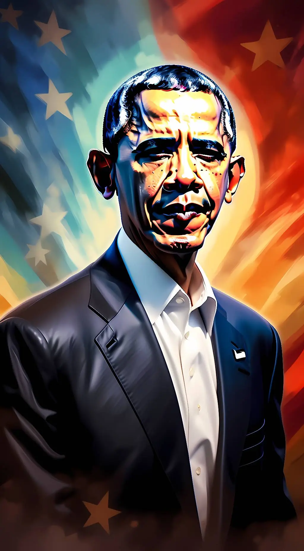 ai character: Barack Obama background