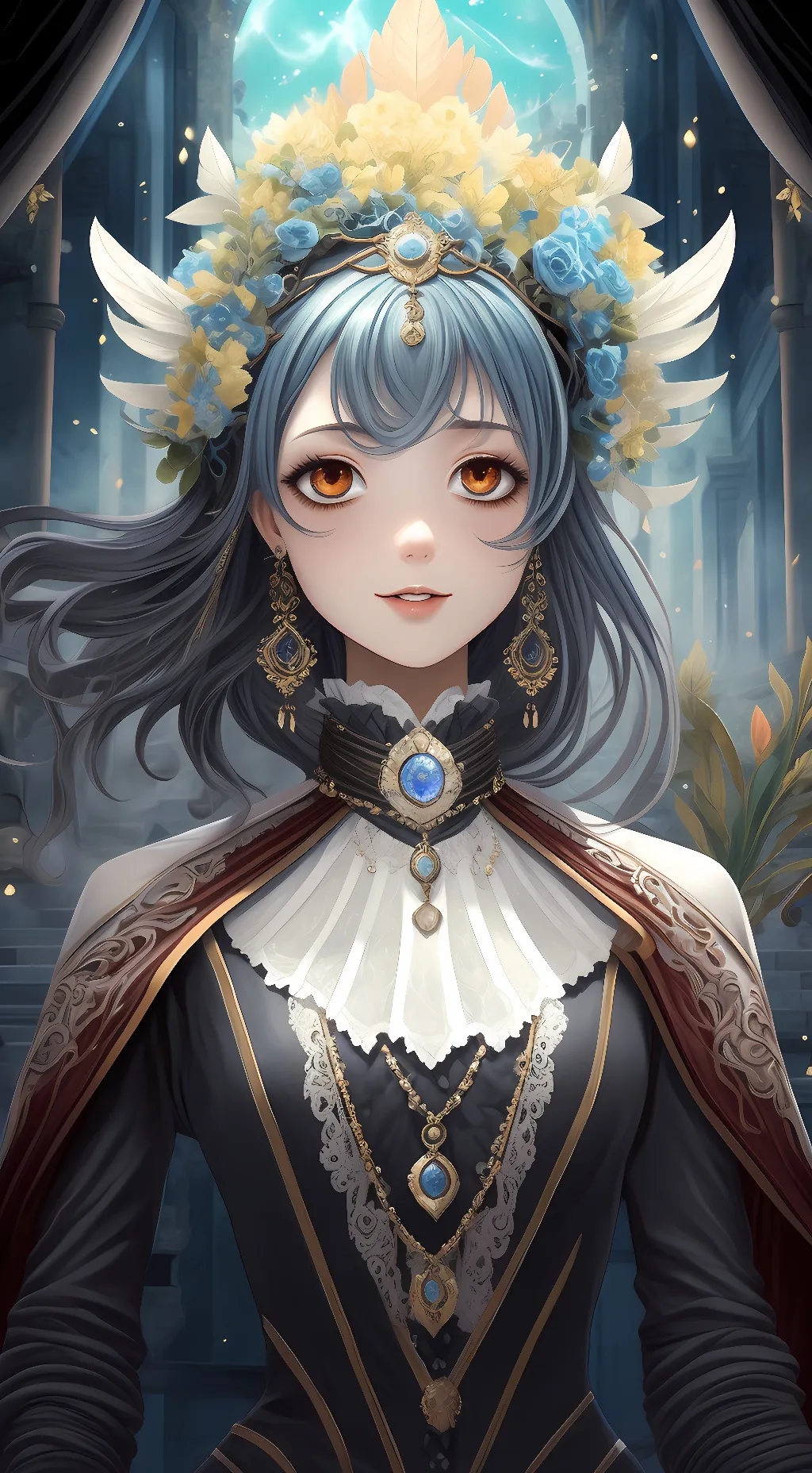 ai character: Goddess Alora  background