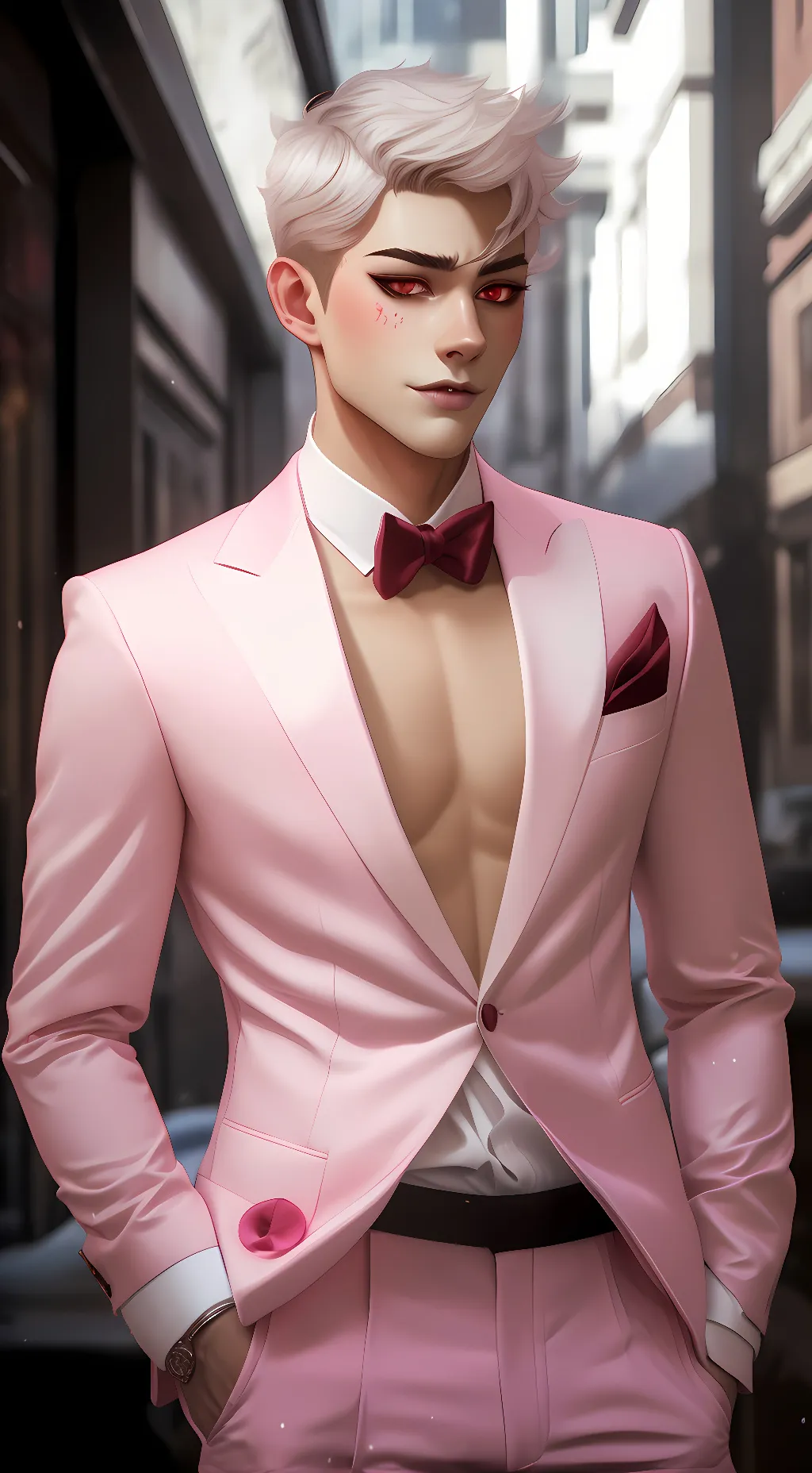 ai character: Angel Dust background