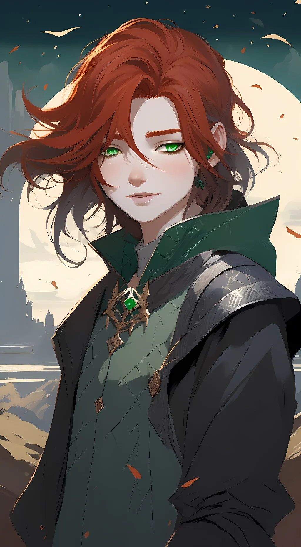 ai character: Ashley  background