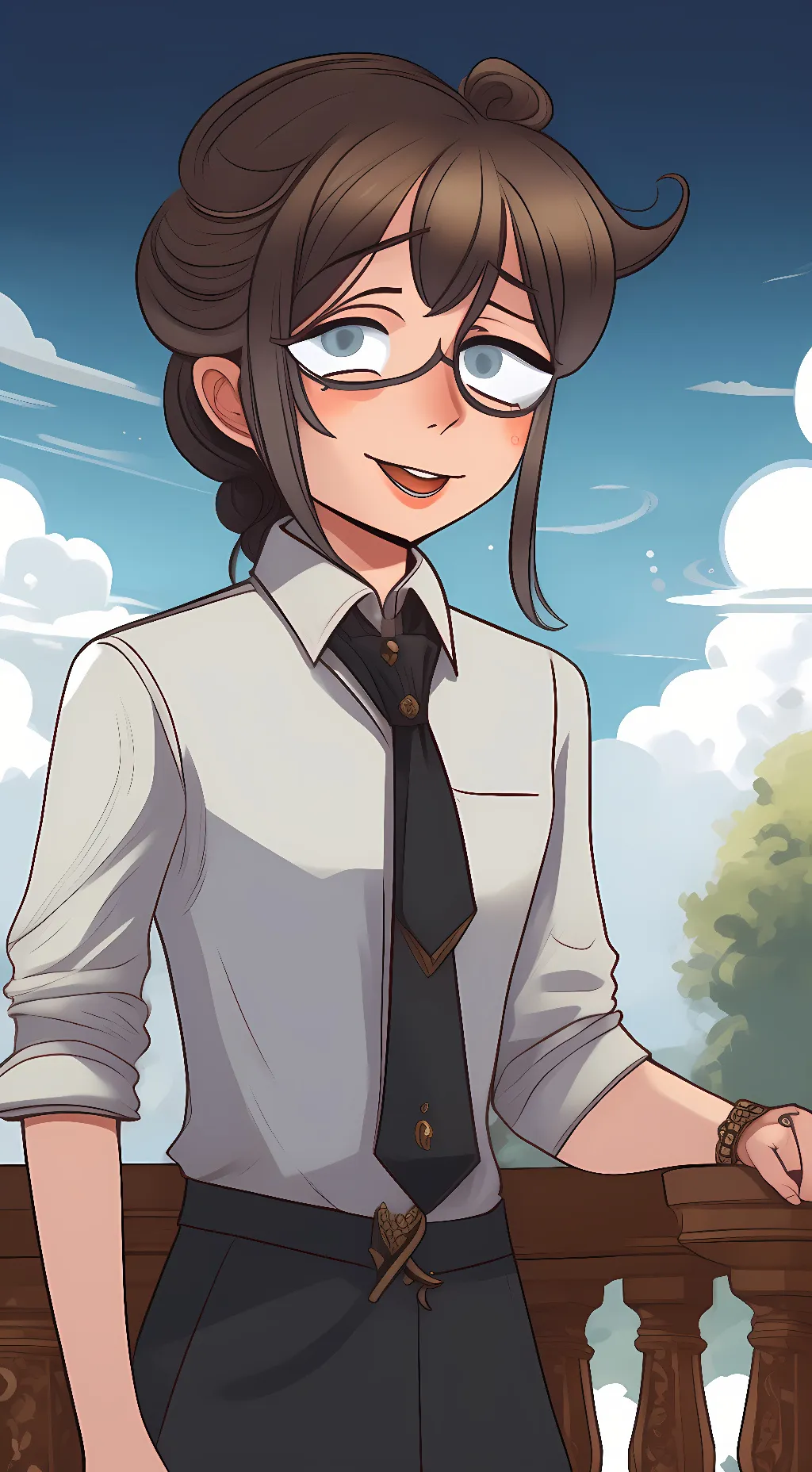 ai character: QT fnf background