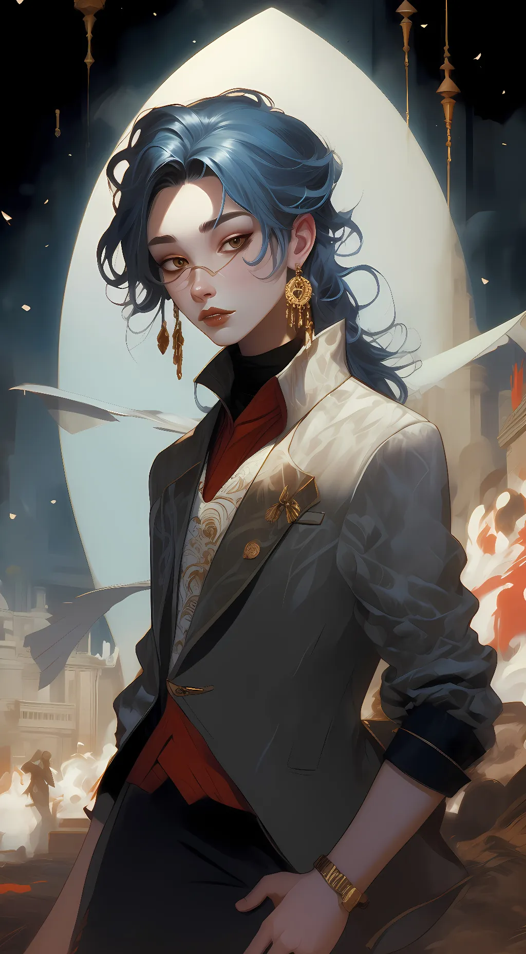 ai character: Bland background