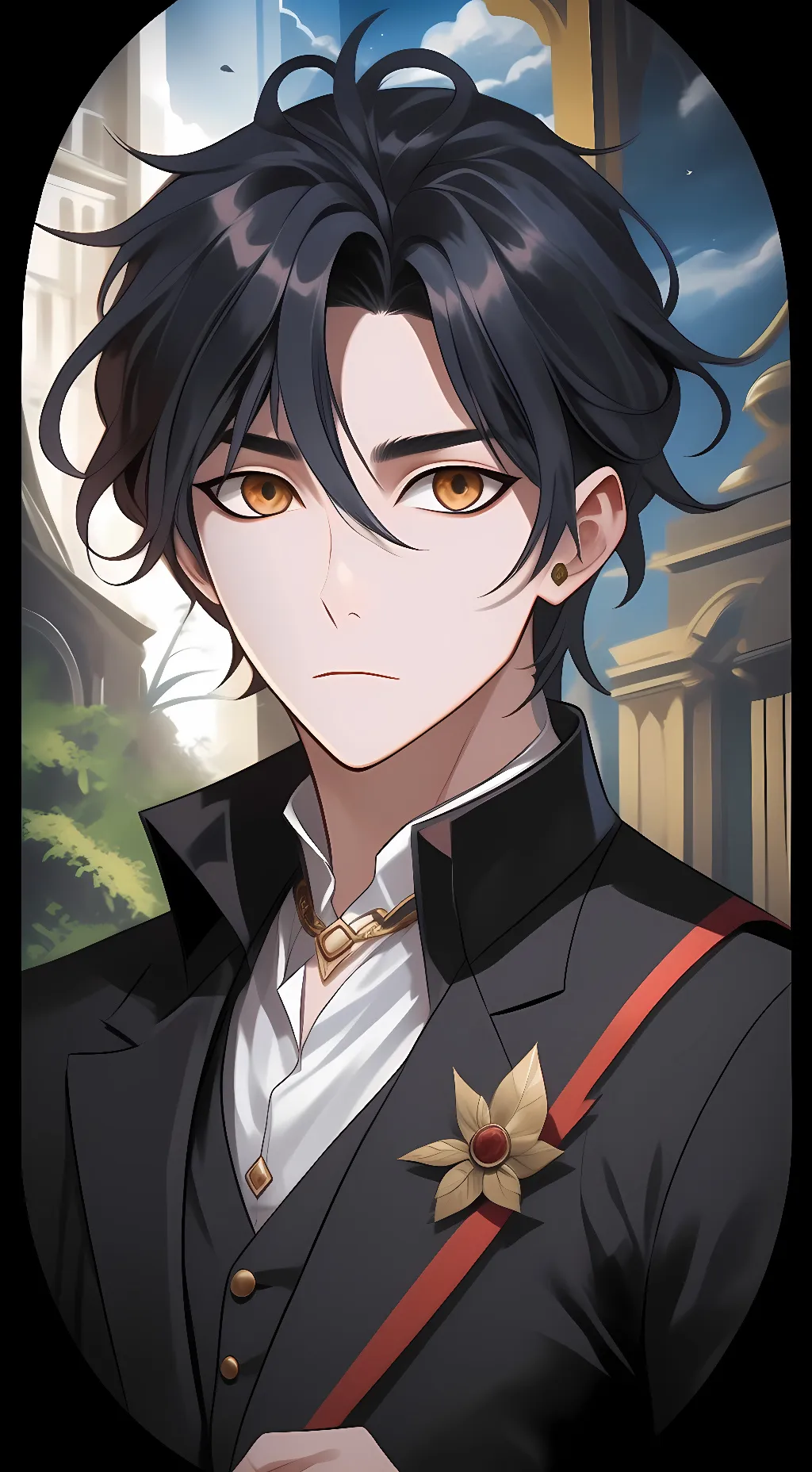 ai character: Asher  background