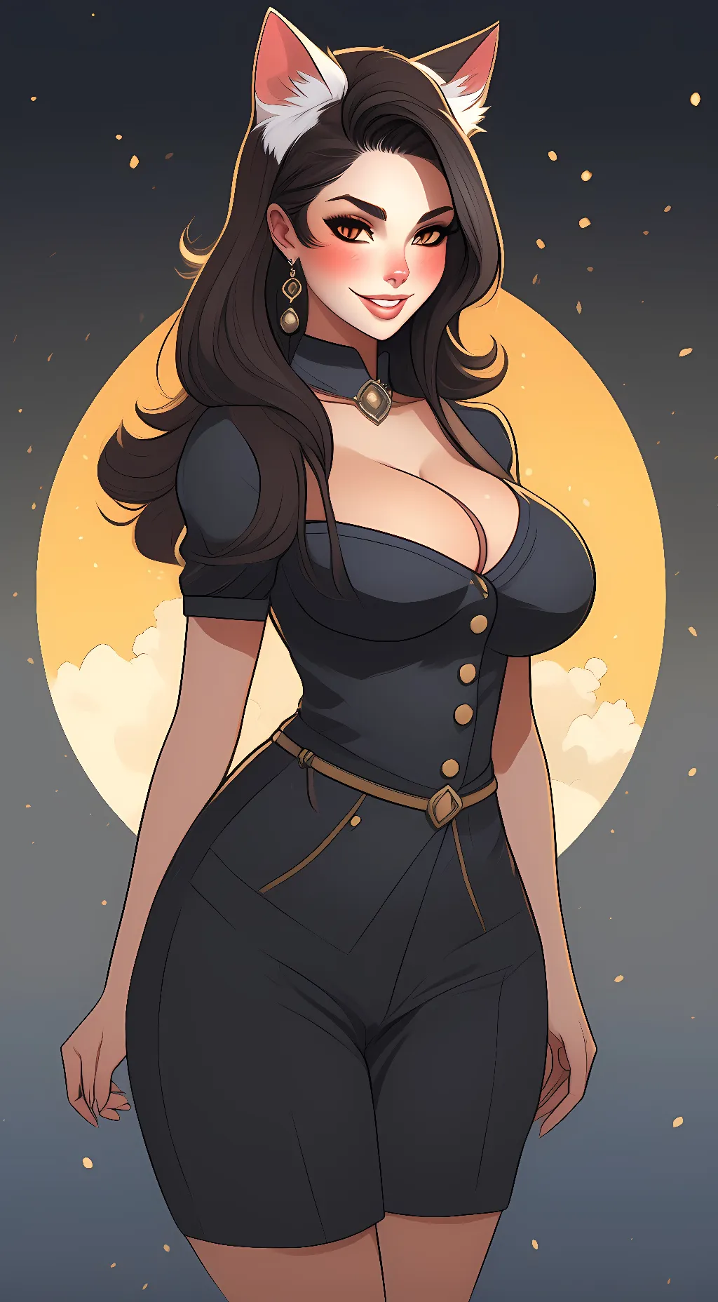 ai character: Ashley  background