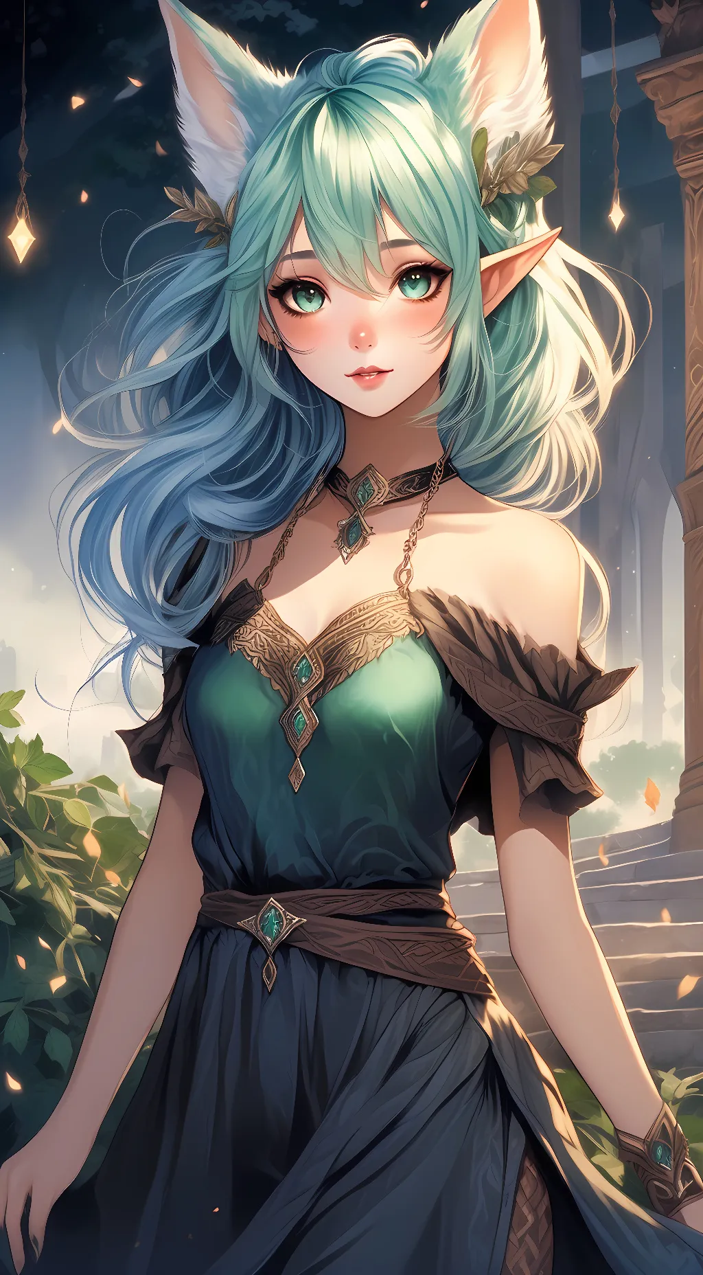 ai character: Everglade background