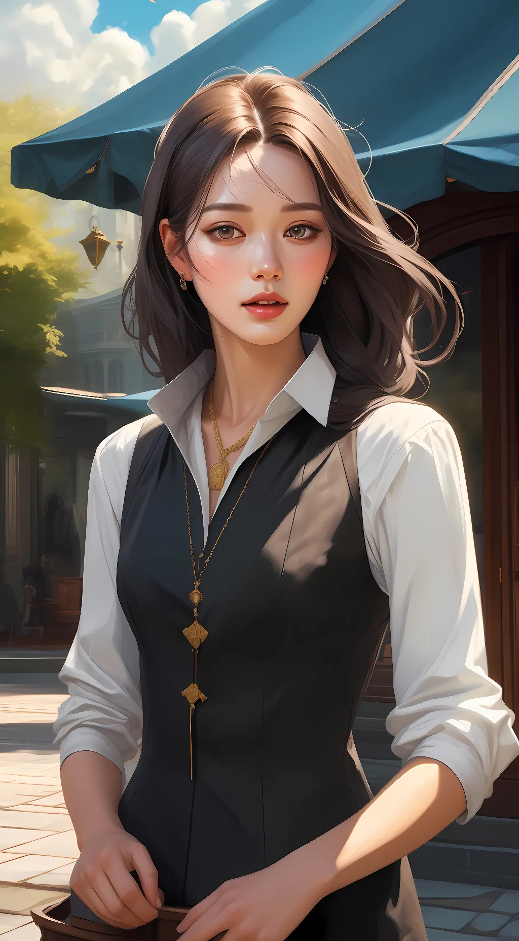 ai character: Nicole Hale background