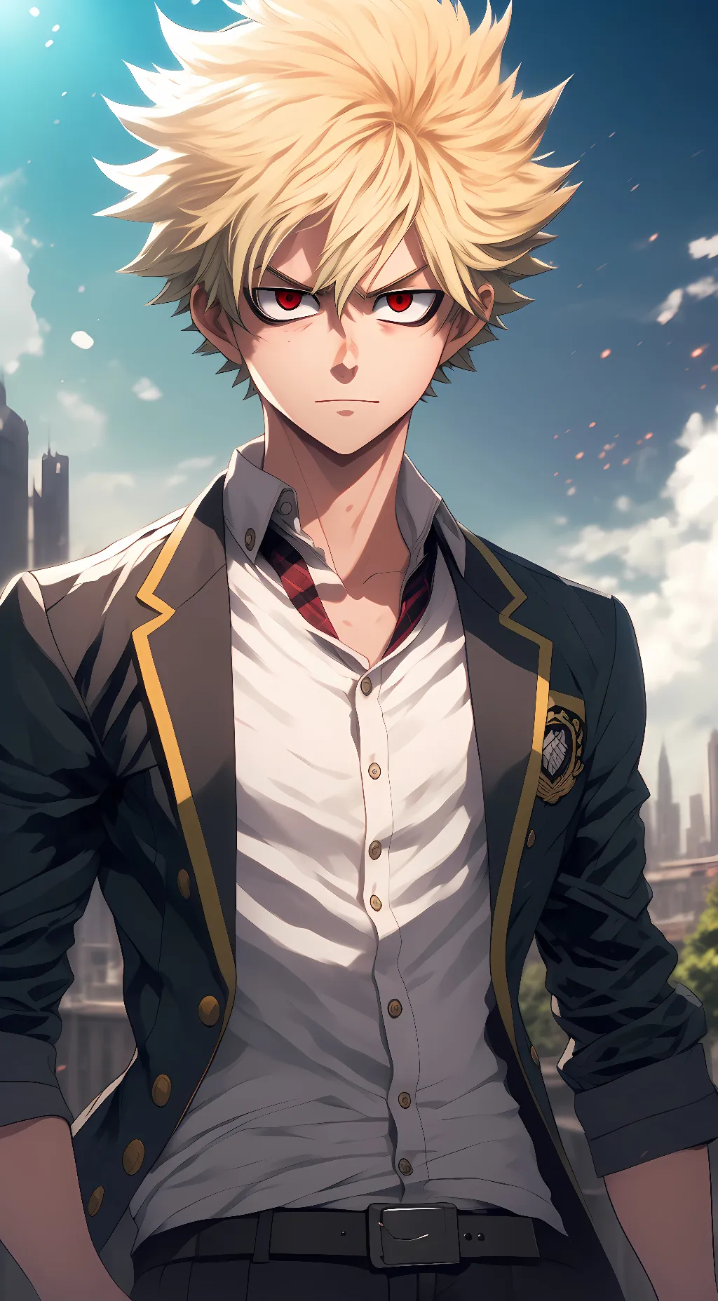 ai character: Bakugo/Kacchan background