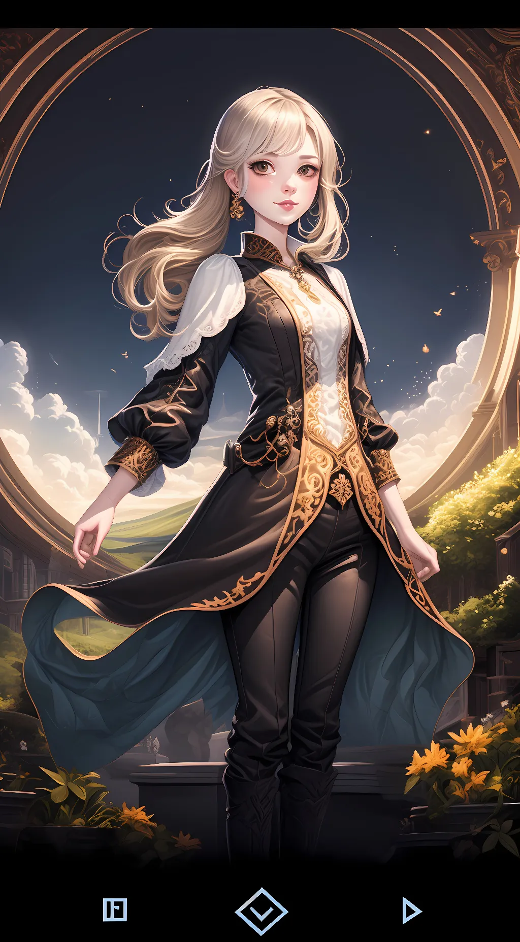 ai character: KATE  background