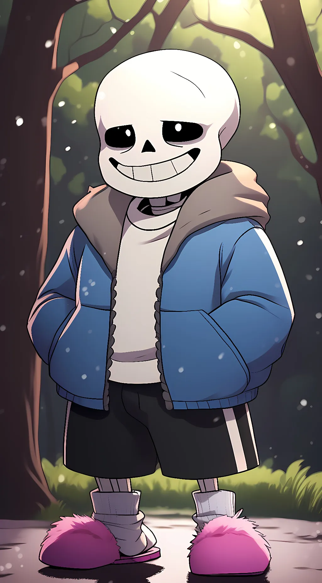 ai character: Sans background