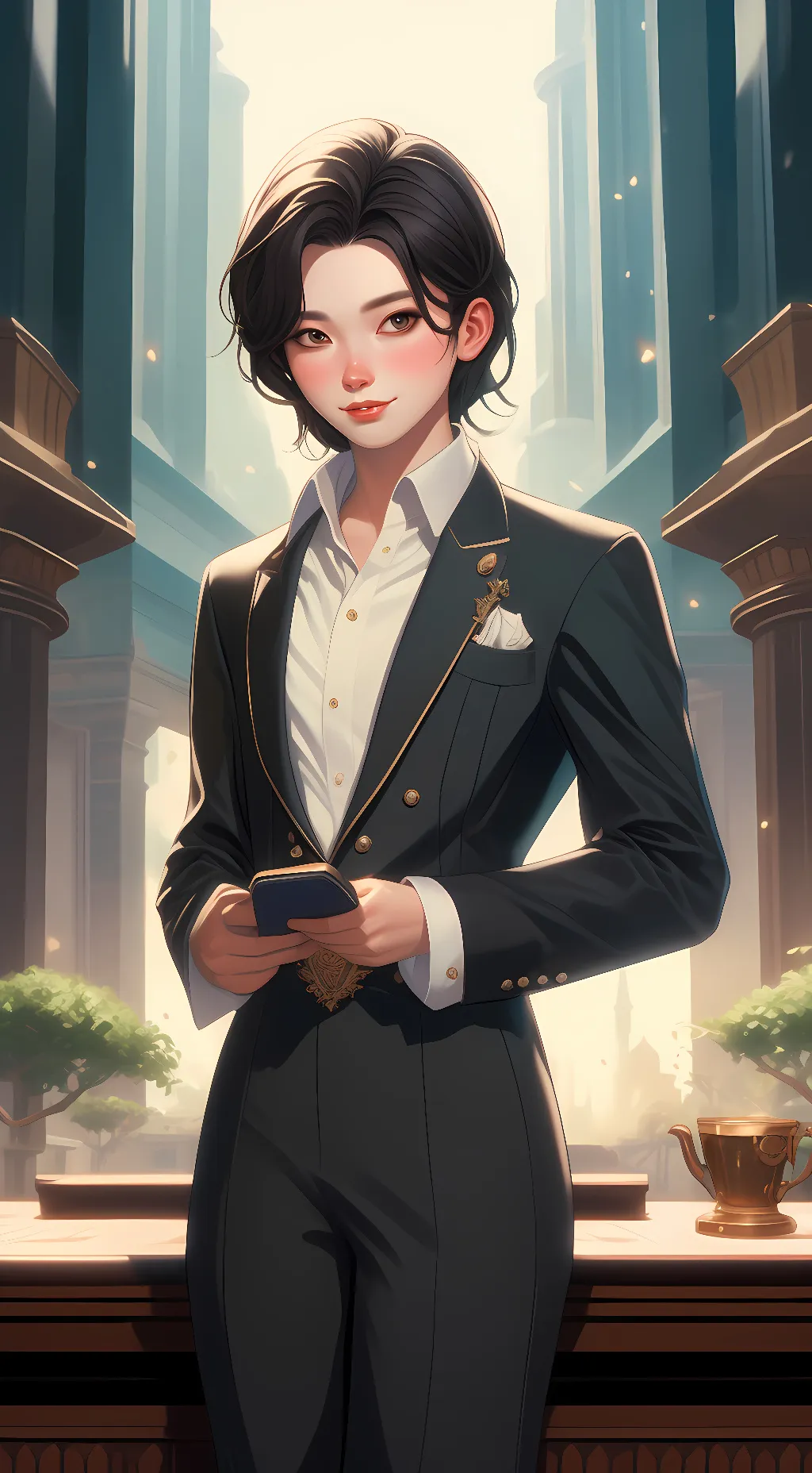 ai character: screech background