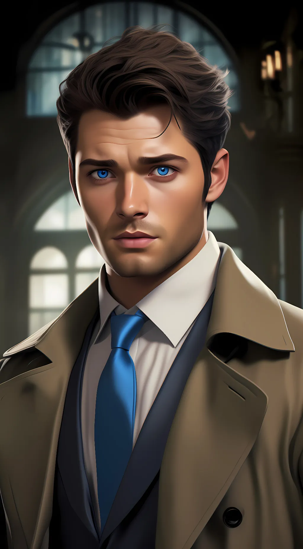 ai character: Castiel background