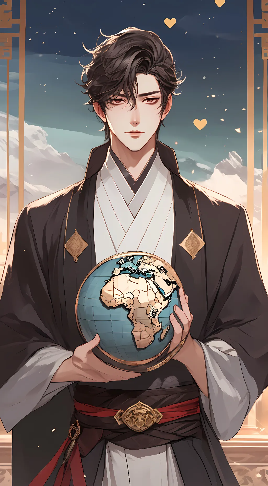 ai character: venice background
