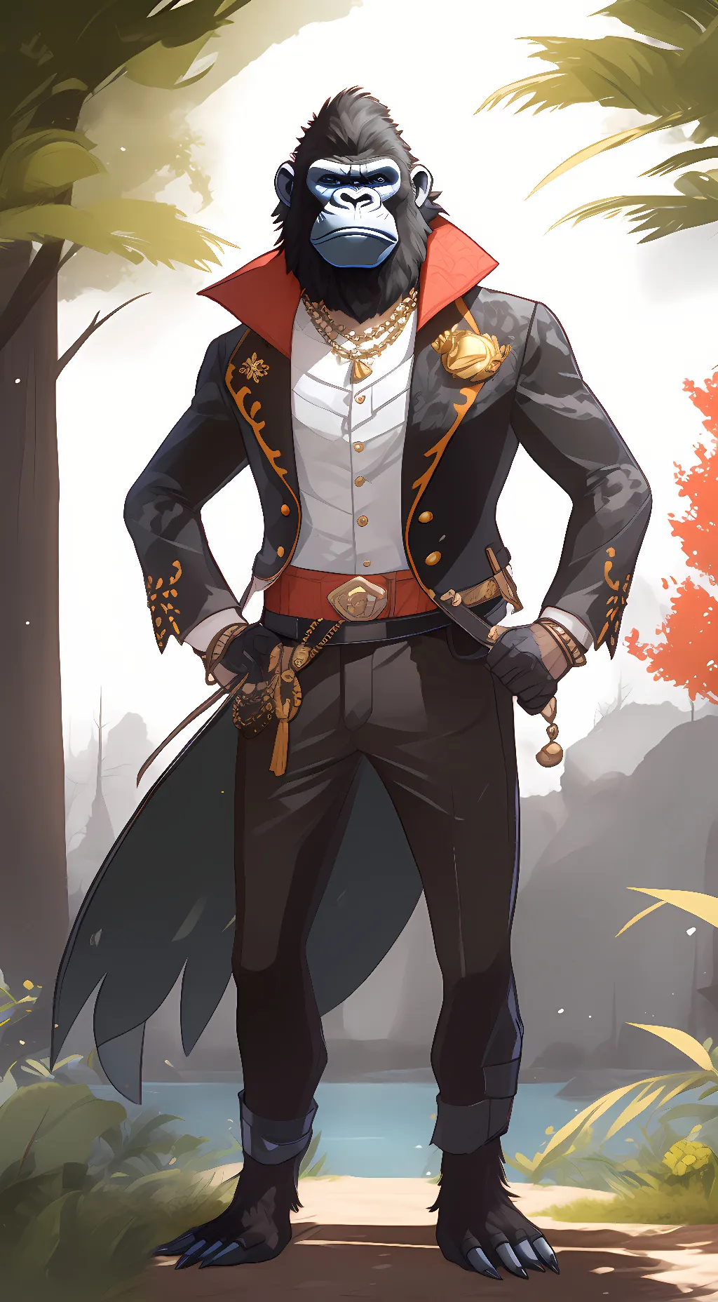 ai character: king of gorillas background