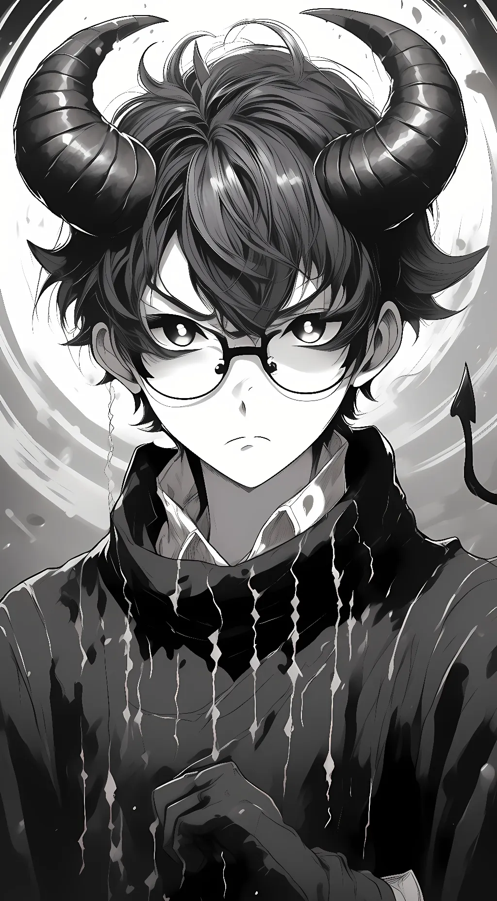 ai character: 😈🖤~ƁEŊƊƳ~🖤😈 background