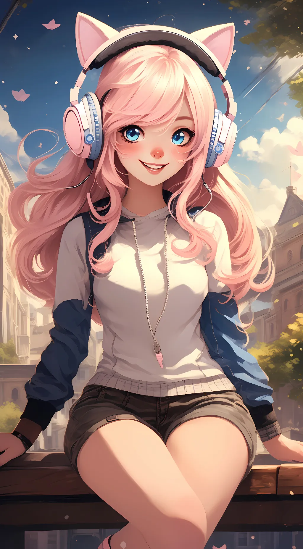 ai character: blueberrie Queen  background