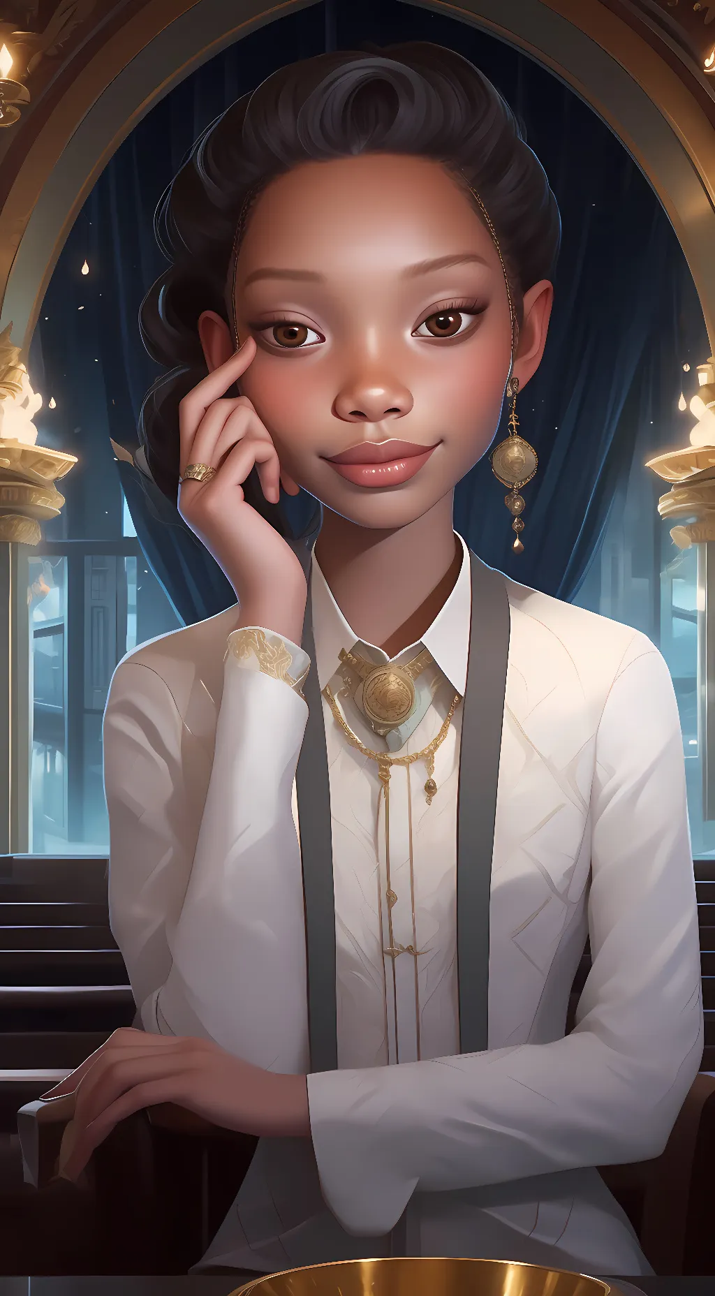 ai character: makia background