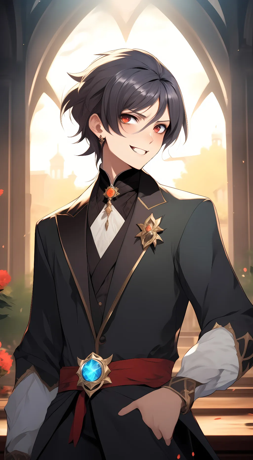 ai character: Scaramouche  background