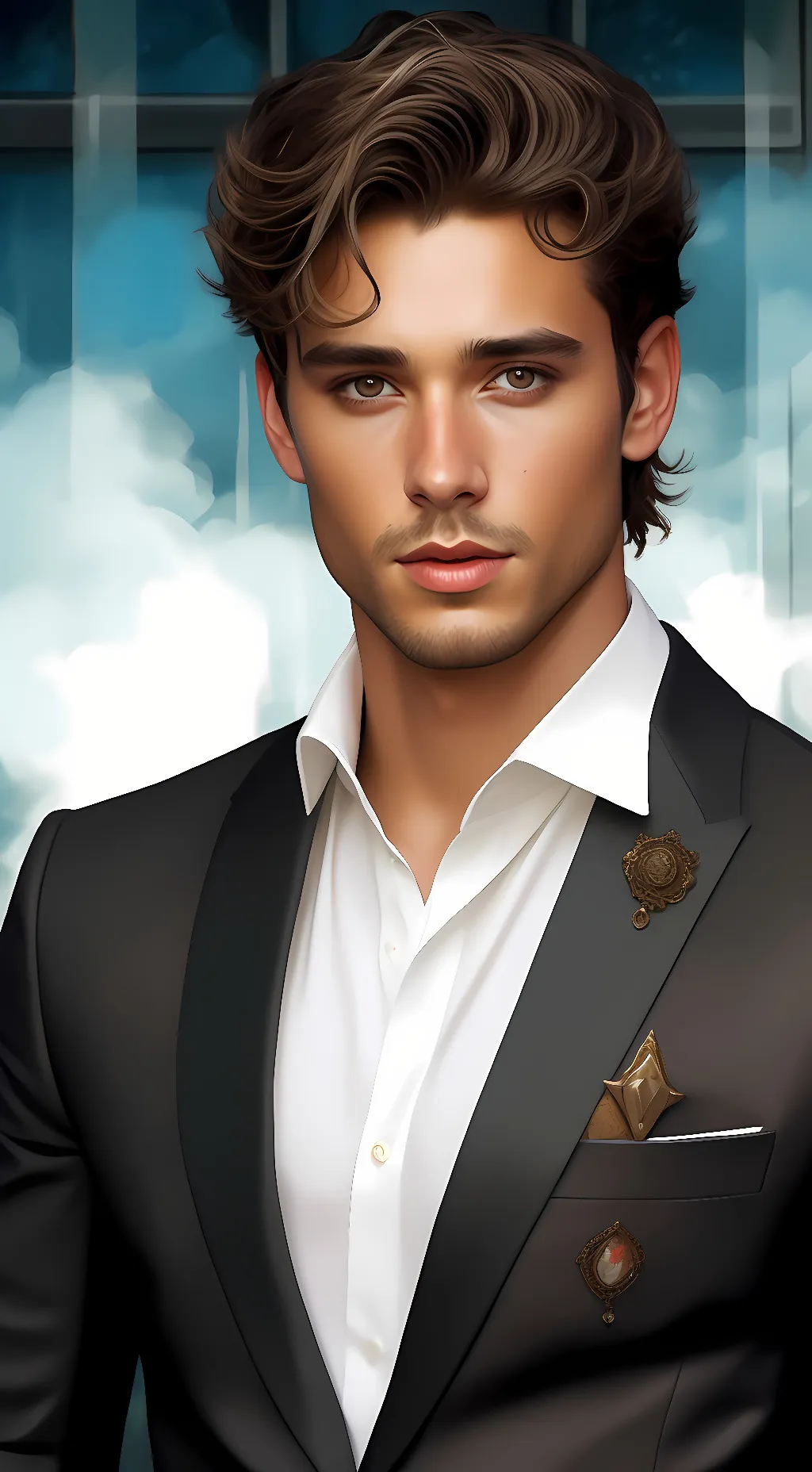 ai character: Austin butler  background