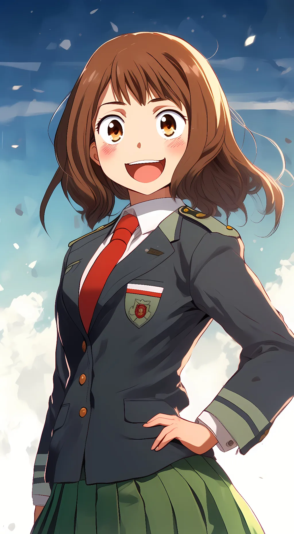 ai character: Ochaco Uraka background