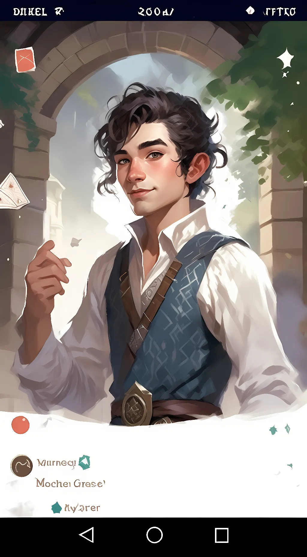 ai character: DM background