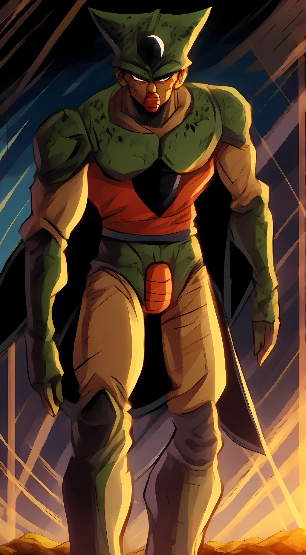 ai character: Imperfect Cell background