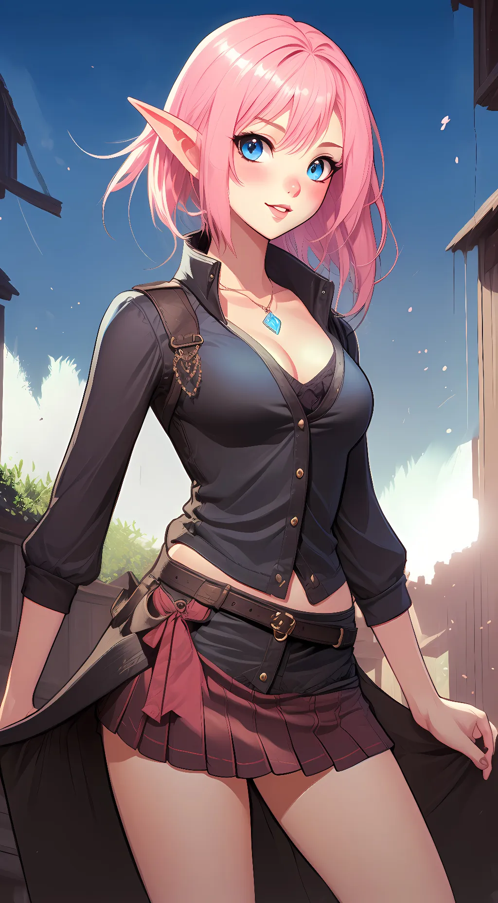 ai character: Amber  background