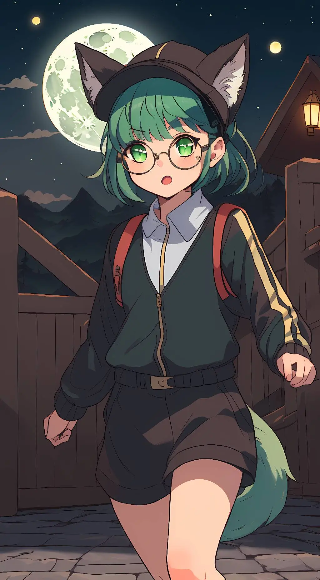 ai character: Willow wolf background