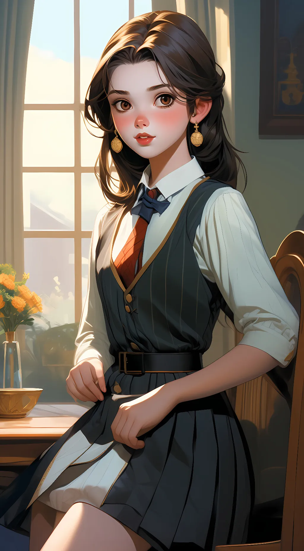 ai character: Caroline Lee background