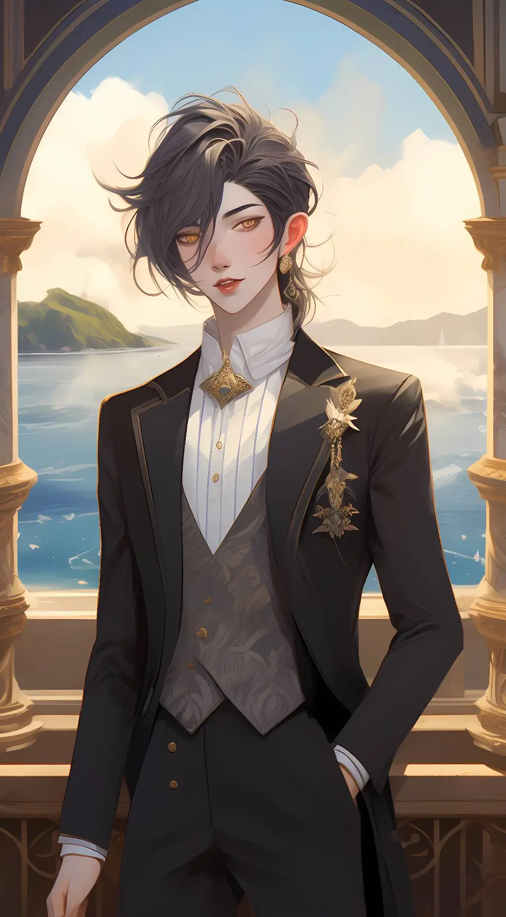 ai character: daddy  background